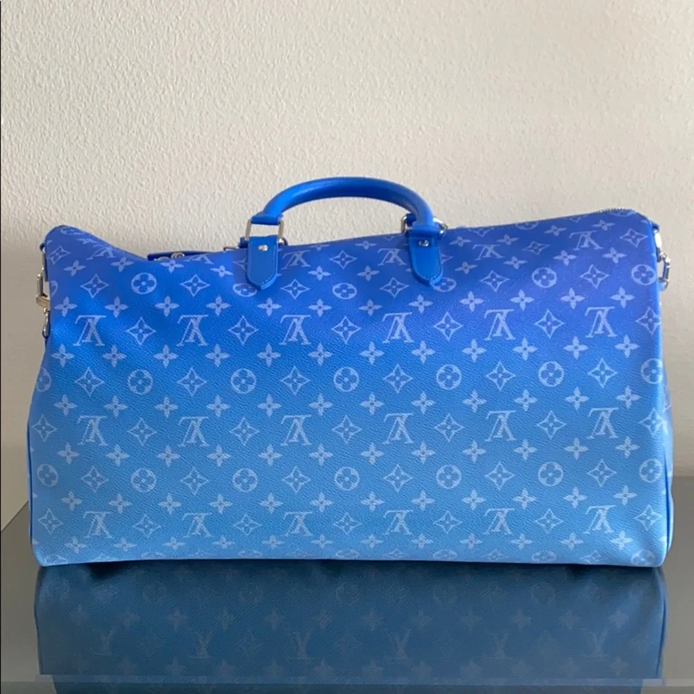 Louis Vuitton Blue Cloud Keepall Virgil Abloh Limited Edition Runway